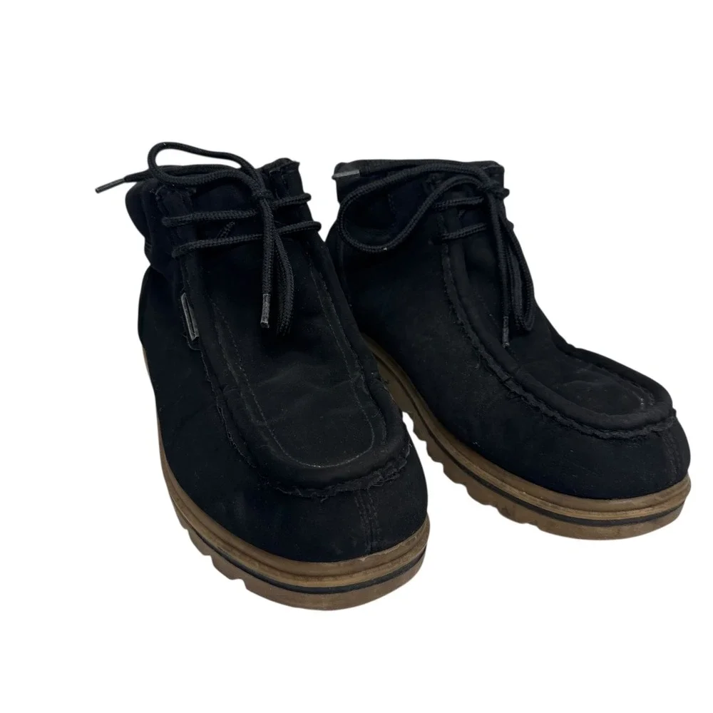 Lugz Men Black Suede Lace‎ Up Ankle Boots MFRGD 002 Size 8